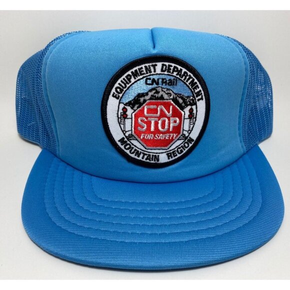 Vintage Trucker Hat Foam & Mesh Cap 1980s Equipment Department Mountain Region - Picture 1 of 3